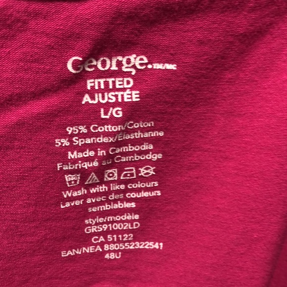 🐇 - bunny sale George ladies polka dot cotton blouse and hot pink tank - Picture 7 of 7